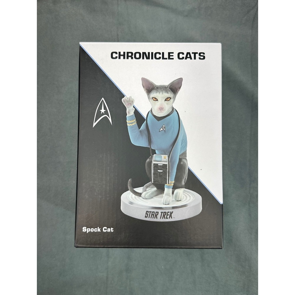 Chronicle Collectibles Star Trek Chronicle Cats Spock Cat Statue Figurine Boxed